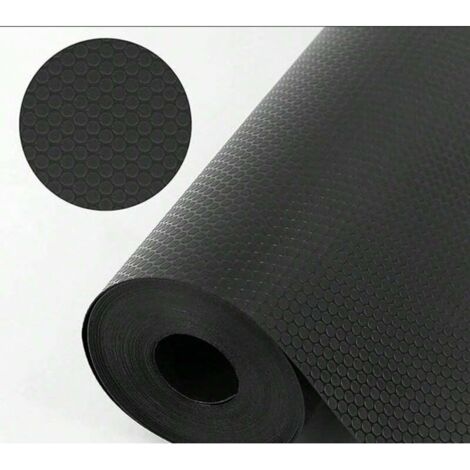 Pair Tapis de tiroir imperméable Noir antidérapant 30 x 300 cm en Eva Découpable Non adhésif pour étagères, armoires, tiroirs, réfrigérateurs (1/5)