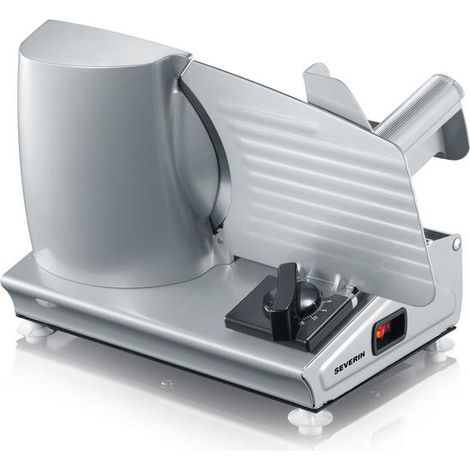 Severin – Trancheuse électrique 180W – Métal – Couleur silver – Coupe précise pour charcuterie et pain (1/10)