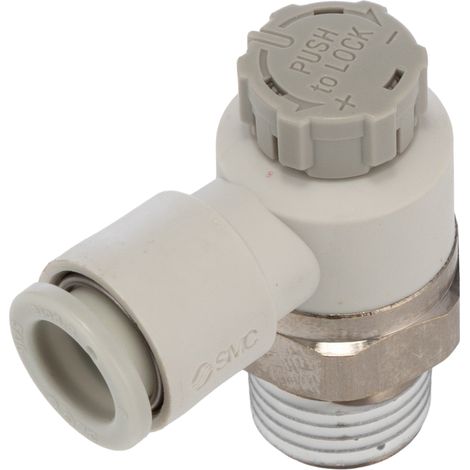 Régulateur de débit SMC AS, R 1/4 Mâle ( Prix pour 1 )