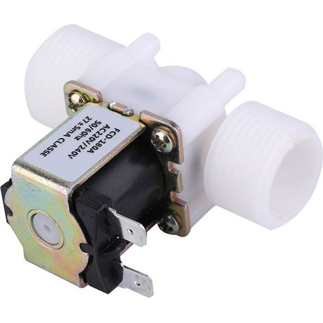 G3/4 NC Kunststoff-Magnetventil, normalerweise geschlossen, für Wasserversorgung, 220–240 V Wechselstrom