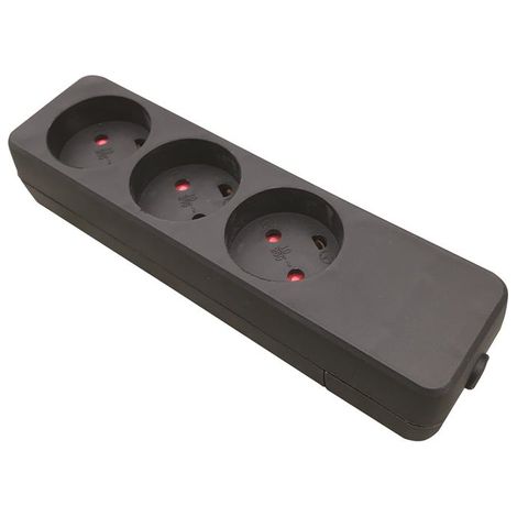 Garbot Plast 3-fach Steckdosenleiste K, Schwarz, Z66000109-PA01