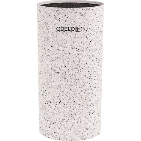 Bloque para cuchillos Paulin Odelo Prestige, blanco moteado, redondo (1/2)