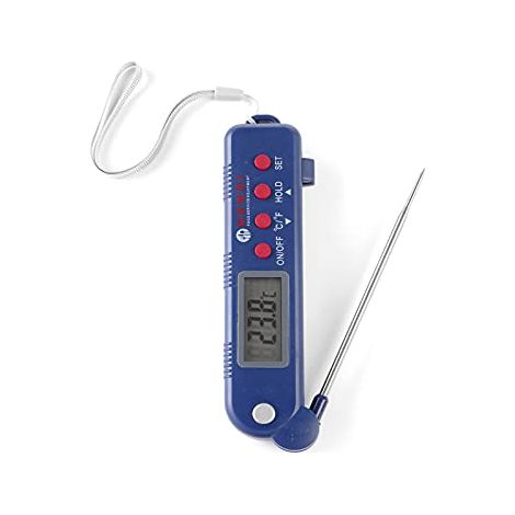Termometro digitale per alimenti con sonda pieghevole - Hendi 271308 (1/3)