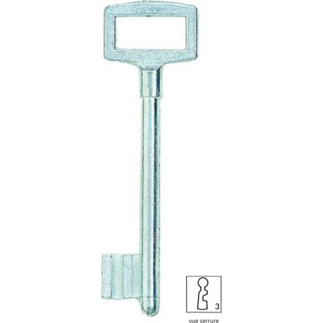 Thirard – Clé n°3 pour serrure en applique – Remplacement compatible avec modèles standards – Conception robuste en zamac – Sécurité optimale