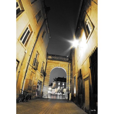 Tableau sur toile rue de la libération Dijon 45x65 cm - Impression sur Toile Murale Décorative - Image imprimée en HD sur Toile - Toile sur Châssis en Bois FSC - Fabriqué en France (1/5)