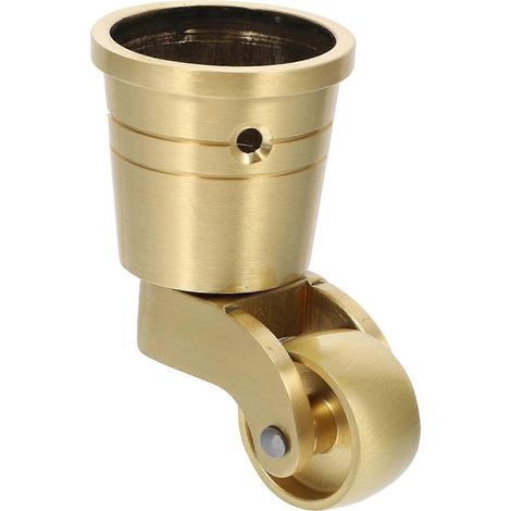 Roulette universelle robuste en laiton, rotation à 360°, pour meubles-6.70X3.10X2.50CM-Golden (1/3)