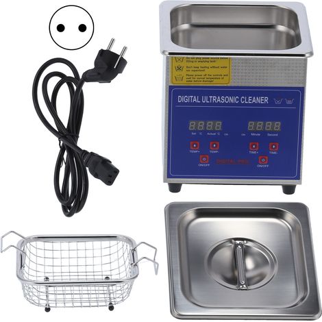 Nettoyeur ultrasonique numérique LED avec chauffage et minuterie MH-009S 1,3L 40kHz, prise UE AC200-240V (1/5)
