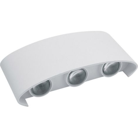 TRADE SHOP - Applique Lampada Led Da Muro Doppia Emissione Luminosa 16w Luce Selezionabile Cct Es68-3c - Bianco