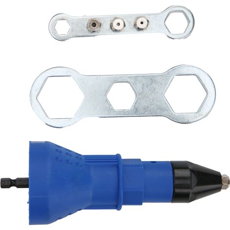Mandrin adaptateur pour riveteuse, connecteur de tête de pistolet à rivets, accessoires d'outil électrique, lot de fixation (1/5)