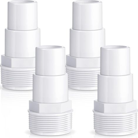 Adattatore per tubo flessibile combinato per pompa filtro piscina, ricambio per pompa per piscina fuori terra, filtro, skimmer, compatibile con adattatori Hayward SPX1091Z7 e SPX1091Z4 (confezione da