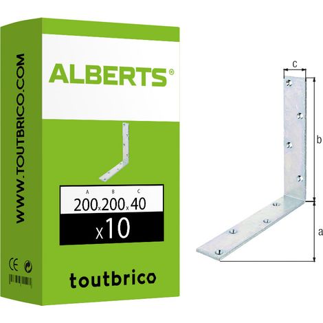 GAH Equerre de poutre L200x200 mm largeur 40 mm 10 pièces ( 8001514141 ) (1/6)