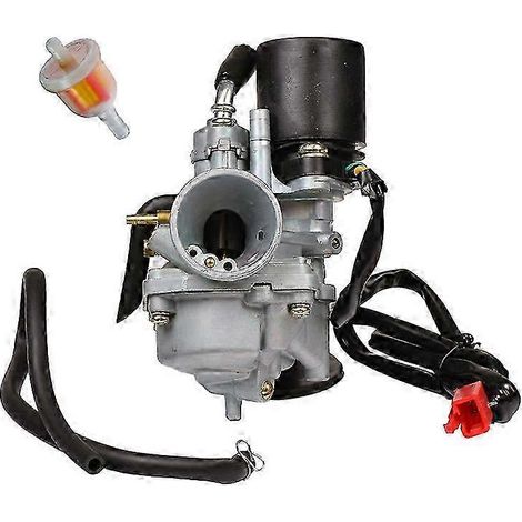 Carburateur PZ19J de 19 mm pour moteurs 2 temps 50 cm³ 1E40QMB avec filtre à carburant (1/5)