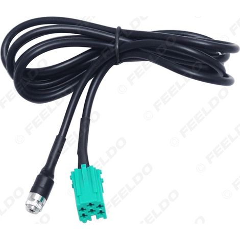 Compatible with Renault CD players: auxiliary audio cable (3.5 mm jack plug), female connector. (1/5)