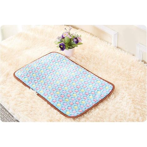 Tapis pour animaux, tapis pour niche et tapis rafraîchissant pour chiot, coussin double chaud et frais pour cage de chien en été (1/5)