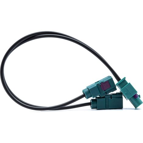 Adaptador conector antena 2xFAKRA-2xFAKRA para Audi, Mercedes, BMW, VW, Opel, Peugeot, Renault