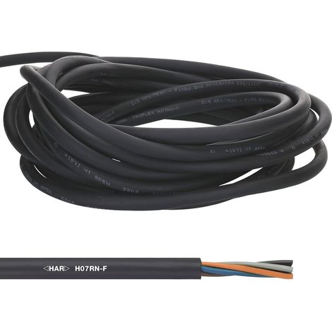 10 mètres Lapp 1600187 H07RN-F 2x2,5 mm² câble flexible en caoutchouc sans conducteur de protection I câble résistant aux UV pour une utilisation en extérieur I résistant à l'huile I résistant au froi (1/5)