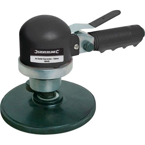 Silverline – Ponceuse polisseuse orbitale pneumatique 150 mm – Vitesse 10 000 tr/min – Consommation d'air 113 L/min – 580430 (1/5)