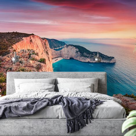 Papier peint panoramique - Plage de Navagio - 130 cm x 93 cm (1/4)