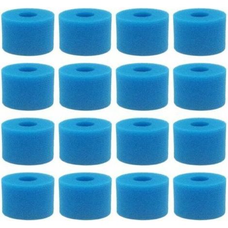 [NON UTILIZZATO] 16 cartucce filtro in schiuma lavabili e riutilizzabili Pure Spa Series per vasca idromassaggio, tipo S1