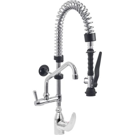 Douchette inox et robinet avec groupe mitigeur - Diamond (1/2)