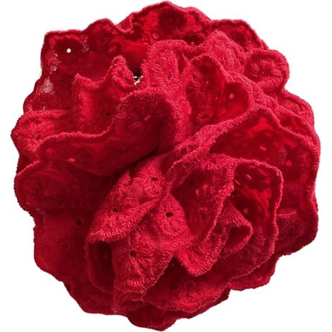 Pince à cheveux en forme de fleur en dentelle - Barrettes à cheveux antidérapantes - Pour filles - Élégante pince à cheveux - Décoration de cheveux (1/5)