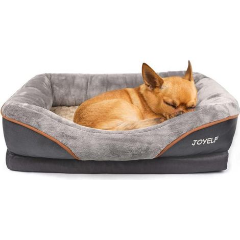 Panier orthopédique pour chien en mousse à mémoire de forme, lavable, taille L 68x50cm (1/5)