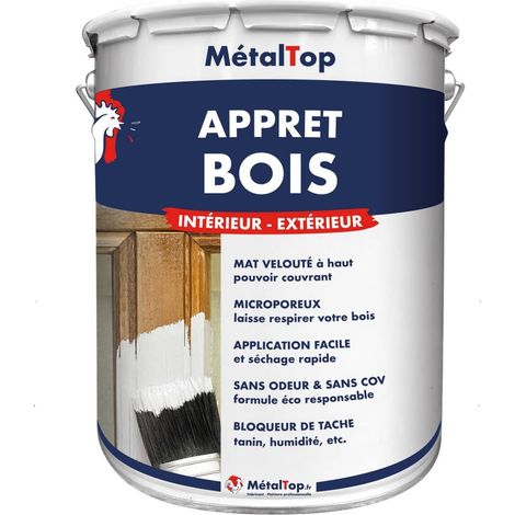 Appret Bois - Gris anthracite - RAL 7016 - 5 L - Métaltop