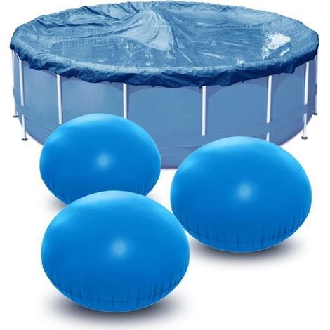 KLVGTIFS PU2pcs Coussin Piscine Hivernage Ø 4ft, Coussin Gonflable Piscine Hivernage, Flotteur Hivernage Piscine, Ballon Hivernage Piscine (1/4)
