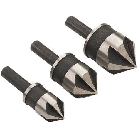 CLARKE CHT531 COUNTERSINK FLUTES SET 3PCS