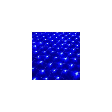 Luci a rete, 192 LED, 3 m x 2 m, 8 modalità, impermeabili, dimmerabili per camera da letto, Natale, matrimonio, festa, casa, giardino, blu - Crezuo