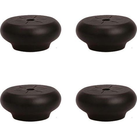 Massivholz-Möbelbeine, runde, kugelförmige Ersatzfüße für Sofa, Bett, Sessel, Schrank, Couchtisch, TV-Möbel – 2 cm (0,8 Zoll) – Schwarz