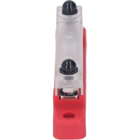Barrette de distribution 12-48V 150A 4 bornes pour voiture camion camping-car bateau, bloc de jonction batterie rouge (1/5)