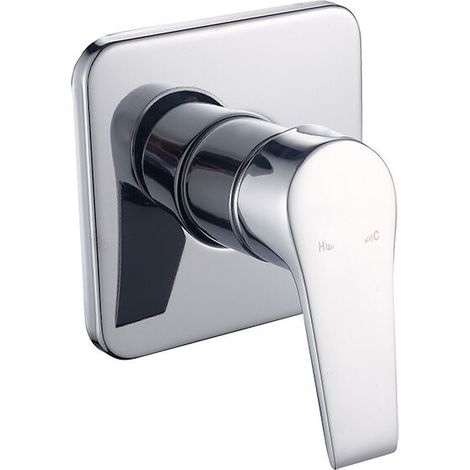 Mitigeur douche à encastrer Mitigeur mural encastré en cuivre, douche de pluie à trois voies chaude et froide encastrée cachée, interrupteur de douche (1/5)