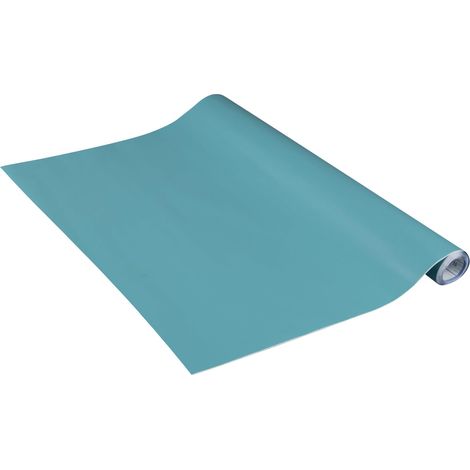 Venilia Pellicola adesiva, Blu petrolio Verde blu Verde mare, 45cm x 2m, Spessore 160μ, Pellicola autoadesiva per mobili o cucina, carta da parati, PVC senza ftalati, Prodotto in UE (1/5)