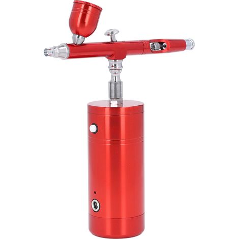 Kit aérographe sans fil rechargeable, mini et portable, électrique pour la décoration d'ongles, les loisirs créatifs, la décoration de gâteaux et la peinture de maquettes. (1/5)