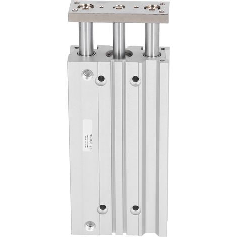 Vérin tige trois guides SMC MGPM20-125Z, modèle à piston guidé, course 125mm, alésage 20mm, pour automatisation industrielle, précision et fiabilité. (1/5)