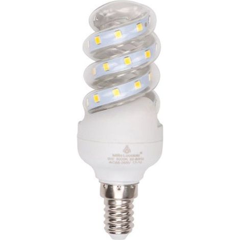 Lampadina Led 5 W E14 475lm Spirale Luce Calda 3000k Naturale 4000k Fredda 6500k