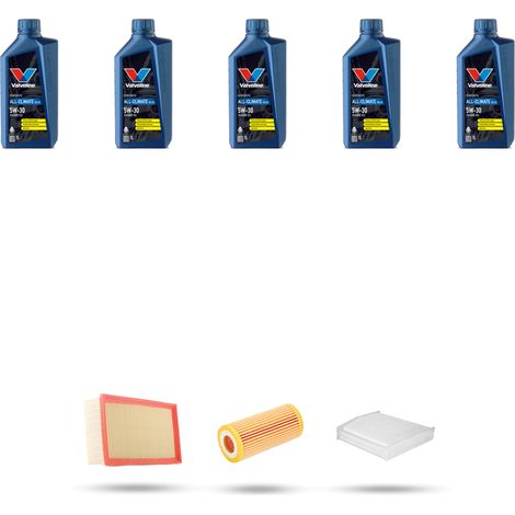 Kit tagliando 3 FILTRI e 5L OLIO compatibile con Audi A5 (8T3,8F7,8TA) 1.8 tfsi 130kw dal 2015 (1/5)