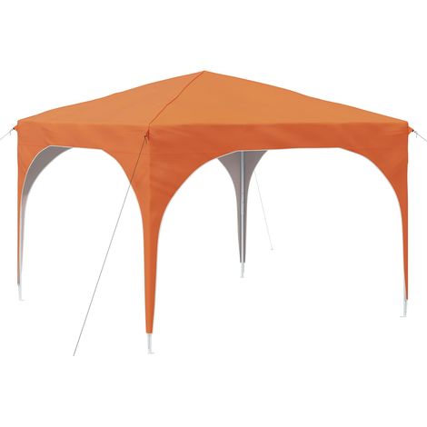 Carpa Plegable para Fiestas 290 x 290 x 245 cm Naranja vidaXL