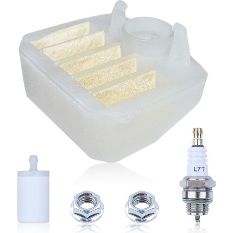 Kit filtre à carburant pour Husqvarna, filtre à air et écrous de barre pour tronçonneuse 340 340E 345 345E 346XP 350 353, 537024002, 537 02 40 02 (1/5)