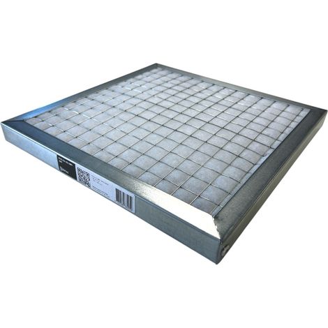 Filtre G4 plat cadre galva - ép.22 mm - 287 x 287 mm