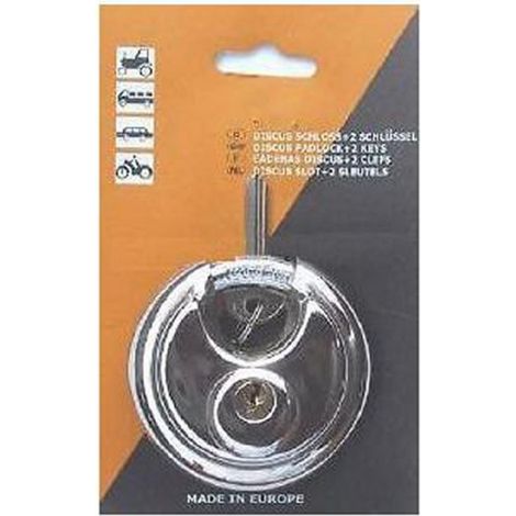 Cadenas avec 2 cles pour antivol remorque