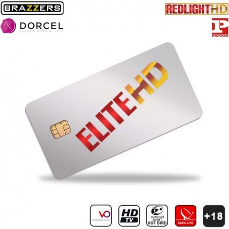 Carte Elite HD 4 chaînes TV Adulte Abonnement International 6 mois Hot Bird Dorcel Brazzer Redlight Private (1/4)