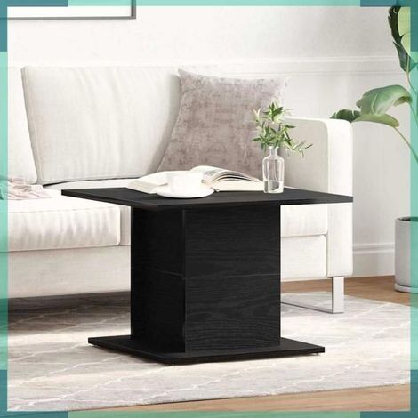 Table basse - 862717 - Chêne noir - Carré 55,5x55,5 cm - Hauteur 40 cm (1/5)