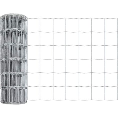 Clôture de jardin， Clôture Euro 0,4x25 m en Acier Galvanisé CFW17430 (1/5)