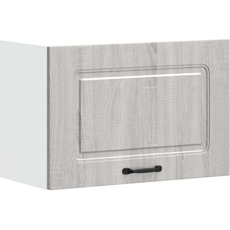 Armario de pared de cocina de diseño moderno almacenamiento óptimo 60 x 31 x 40 cm madera de ingeniería gris 020050008 (1/5)