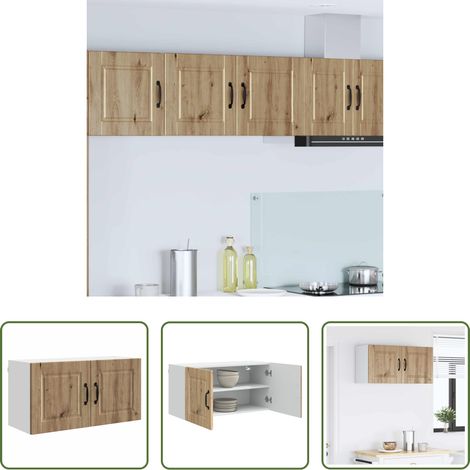 Holzschrank - Küchenschrank Artisan-Eiche 80 x 31 x 40 cm Holzwerkstoff (1/5)