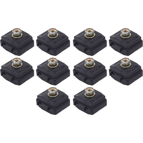 Lot de 10 connecteurs répartiteurs de fils à rupture libre 50 A 400 V 1-6 mm², pince de perçage d'isolant haute puissance pour câblage (1/5)