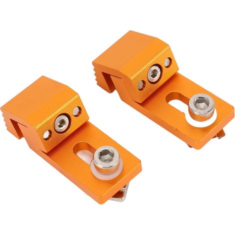 Lot de 2 Pinces à Griffes de Tigre en Aluminium 6063, Pinces Latérales à Profil Bas, Poignée Dentelée, Support de Rail M6 T pour Gravure de Fraisage de Routeur CNC 3018 Pro Ultra (1/5)