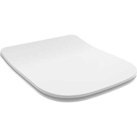 Wc-Sitz Quadrato Slim Aus Thermohärtendem Material In Weiss
